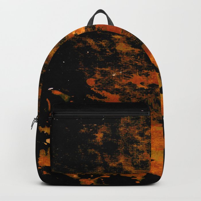 orange and electric texture Backpack