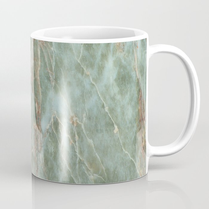 Sage and Rust Marble Coffee Mug