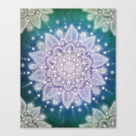 Peacock Mandala Canvas Print