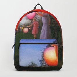 Classical Magic Realism Masterpiece 'Garden Party' by George Tooker Backpack