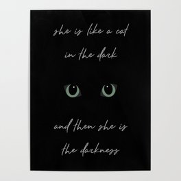 Cat in the Dark Poster