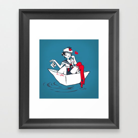 Adieu Marin. Framed Art Print