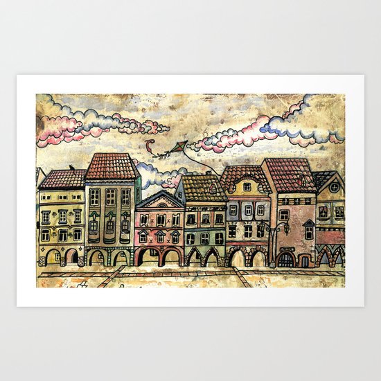 "Danish houses" Art Print