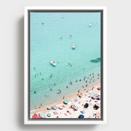 Beach Day Framed Canvas