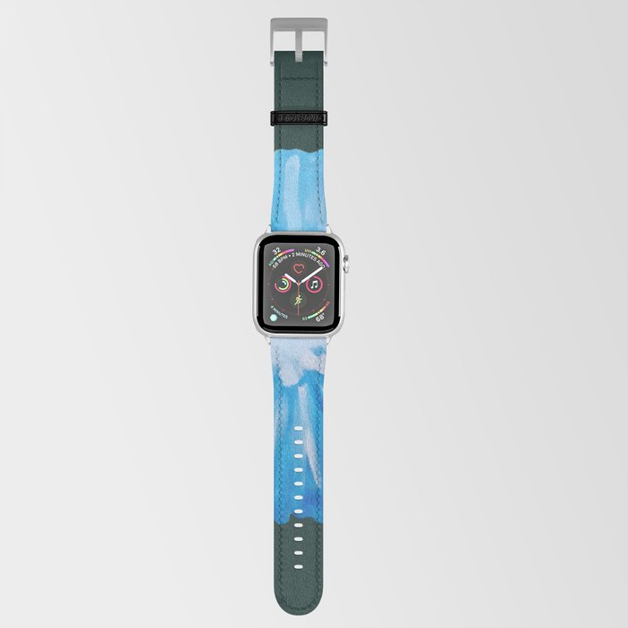 Retro blue Chicory flower Apple Watch Band
