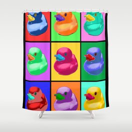 Pop Art Ducky Shower Curtain