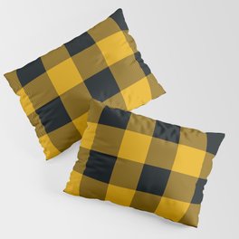 Yellow & Black Buffalo Plaid Pillow Sham