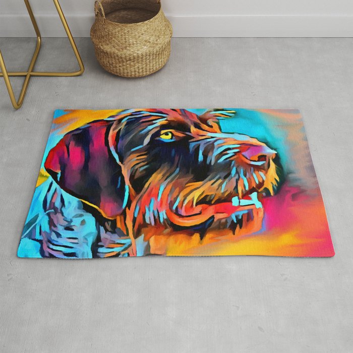 German Wirehaired Pointer 2 Rug