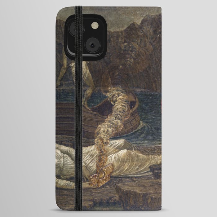 Cupid and Psyche - Palace Green Murals - Psyche receiving the Casket from Proserpine iPhone Wallet Case