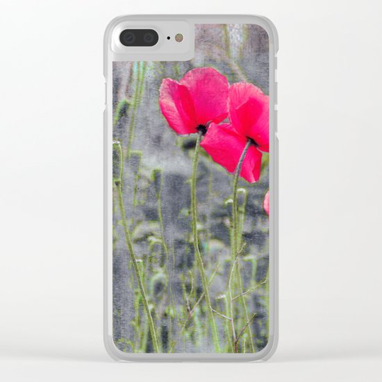 Poppies(mist)2. Clear iPhone Case