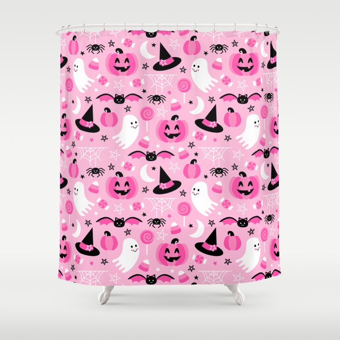 Spooky Cute Halloween Shower Curtain