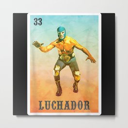 El Wrestler Lucha Libre - Mexico Luchador Metal Print