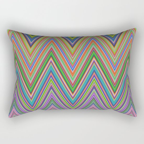 Vivid herringbones Rectangular Pillow