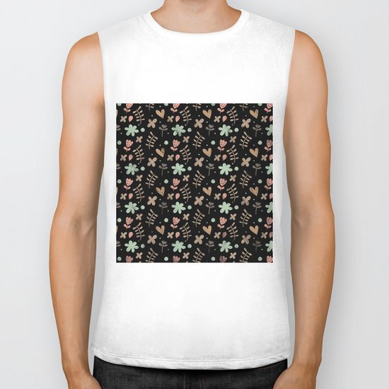 Colorful Lovely Pattern III Biker Tank