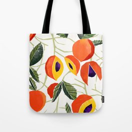 Pattern with peaches Tote Bag