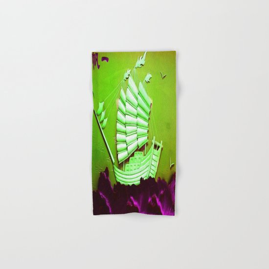 Asian Battle Ship Hand & Bath Towel