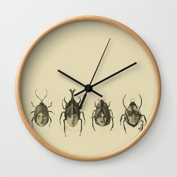 Beetle Morphology Wall Clock