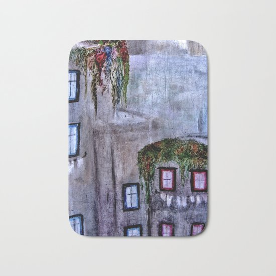 Houses in Milan in the evening Italy Bath Mat