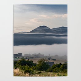 Fog Curtains in Early Morning Poster