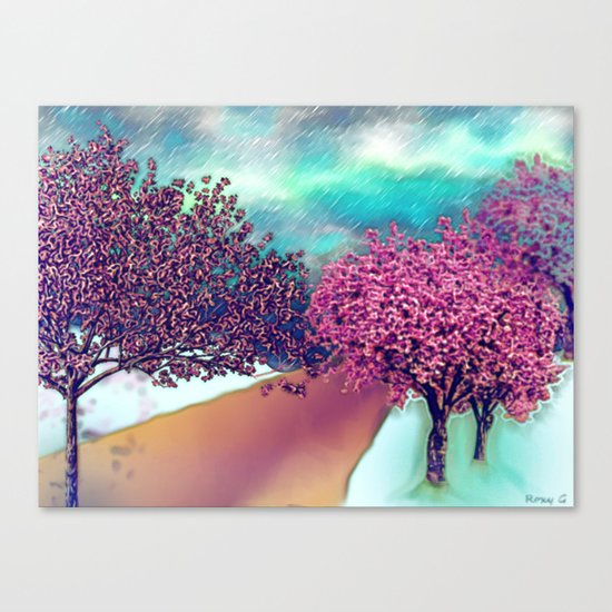 Cherry Blossom Trees Canvas Print
