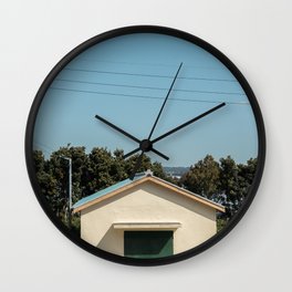 Country house Wall Clock | Retro, Travel, Jeju, Tree, Street, Facade, Farm, Photo, Old, Landscape 