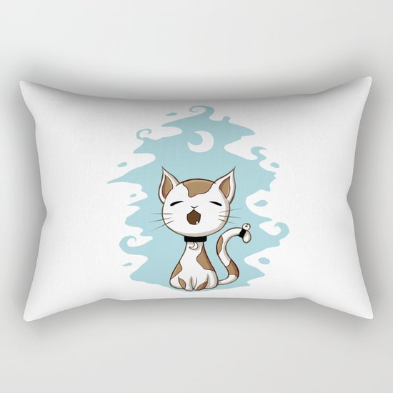 Singing Cat Rectangular Pillow