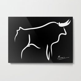 Picasso Bull 1952 Artwork, Animals Line Sketch, Prints, Posters, Bags, Tshirts, Men, Women, Kids Metal Print | Picassodove, Picassoguernica, Francispicabia, Picassoart, Forsale, Picassoforkids, Picassocutouts, Drawing, Picassopaintings, Picassopablo 