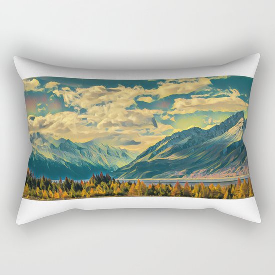 Cabin View Wilderness Rectangular Pillow