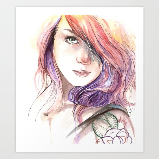 Lass Art Print