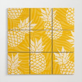 Bright Yellow, Summer, Pineapple Art Wood Wall Art