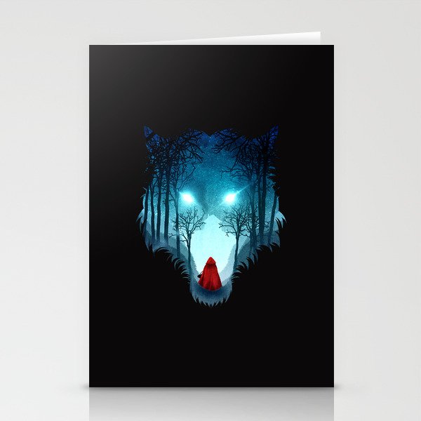 Big Bad Wolf (dark version) Stationery Cards