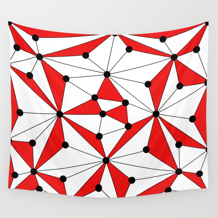 Geometric wall tapestry on sale