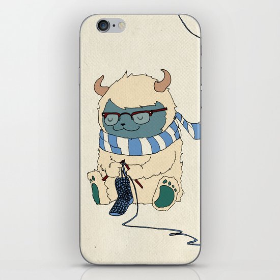 Knitting Train iPhone Skin