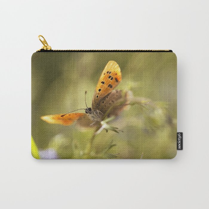 Morning impression with orange butterfly Carry-All Pouch