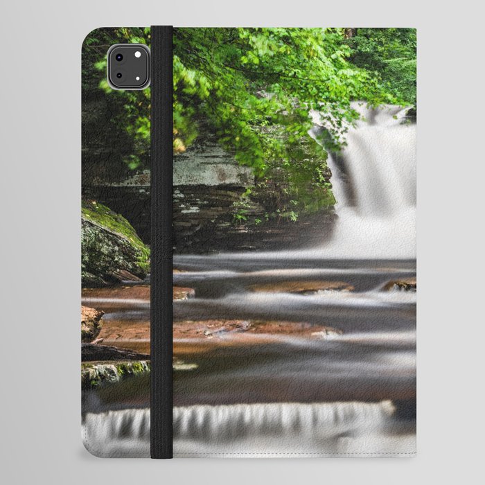 Appalachian Waterfall - Ricketts Glen Adventure iPad Folio Case