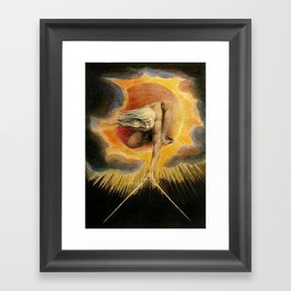The Ancient Of Days Painting William Blake Framed Art Print