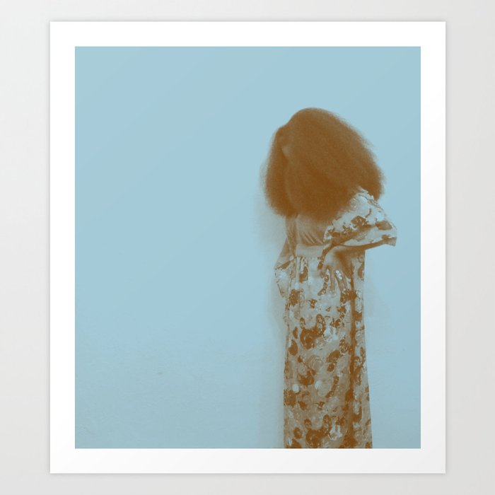 Afro Retro Moments Pale Aqua Art Print by Beautifully Black by ...