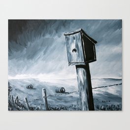 Little Birdhouse on the Prairie Canvas Print
