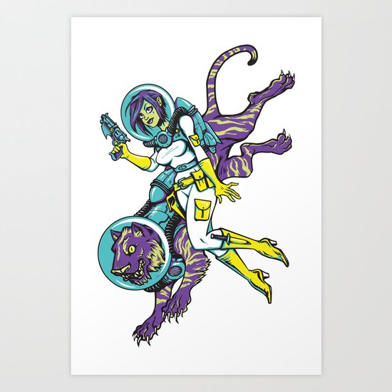 Space Advenure Art Print