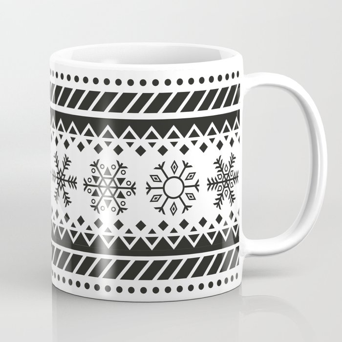 Mugly Christmas Sweater in Black and White Coffee Mug