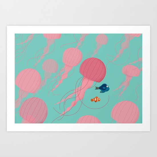 Just Keep Swimming Art Print