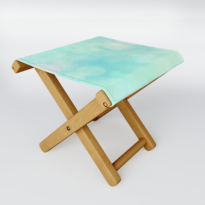 Cyan Blue Folding Stool