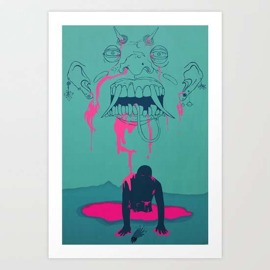 I. From the Ether, Beholden to the One Handed Man Art Print
