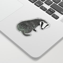 Adorable Badger ( Meles meles ) Sticker