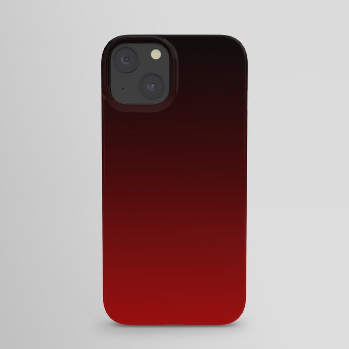 Black and Red Gradient 047 iPhone Case