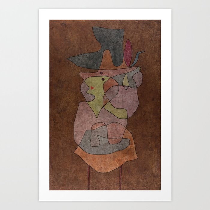 Lady Demon by Paul Klee Art Print