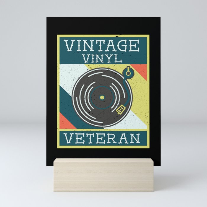 Vintage Vinyl Veteran Mini Art Print
