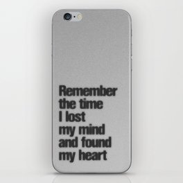 Remember The Time... iPhone Skin
