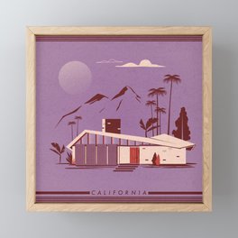 California Home Framed Mini Art Print