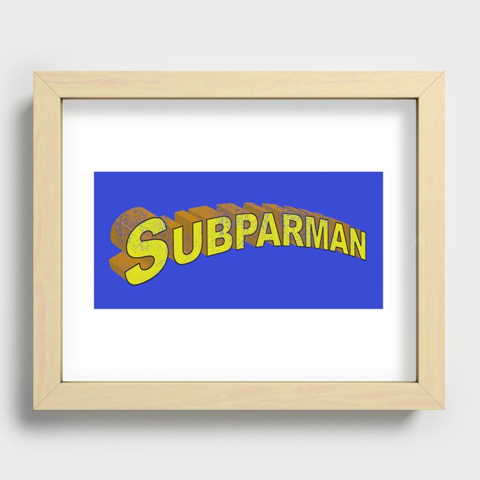 SUBPARMAN Recessed Framed Print